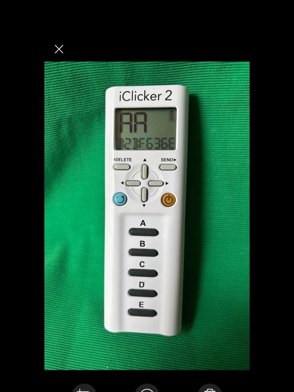iClicker 2 classroom student response system attendance taking device college